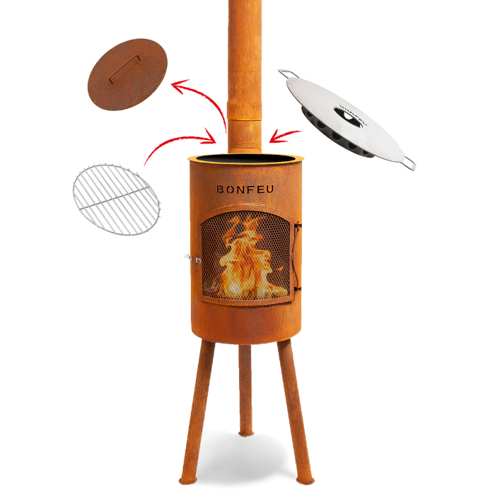 BonFeu BonGiano SP Corten Chimenea Exterior