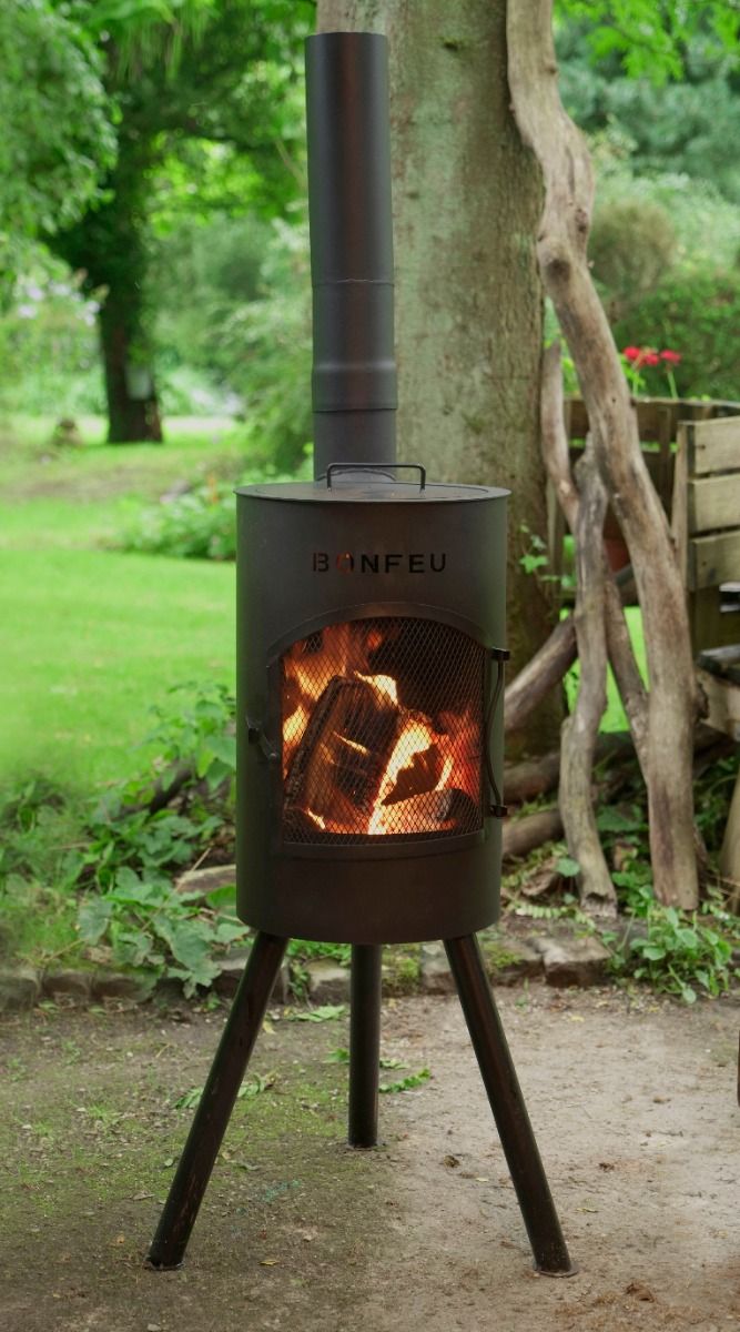 BonFeu BonGiano SP Negro chimenea de jardín