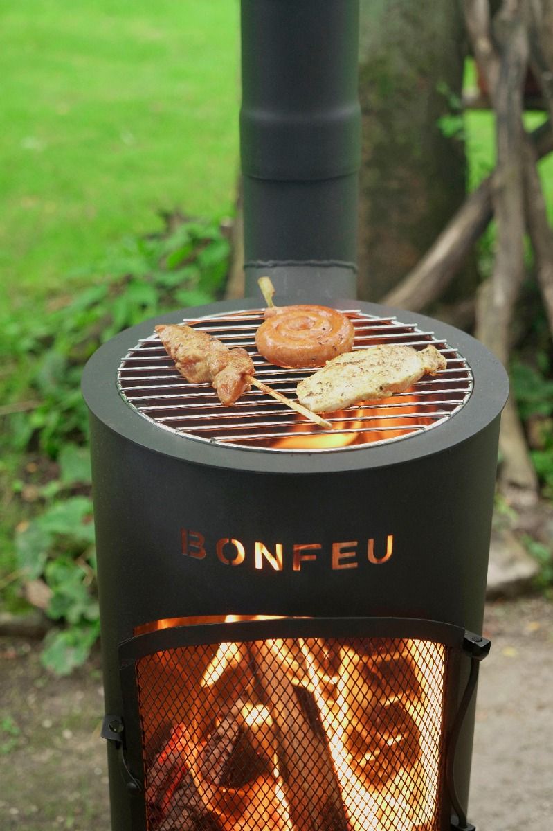 BonFeu BonGiano SP Negro chimenea de jardín