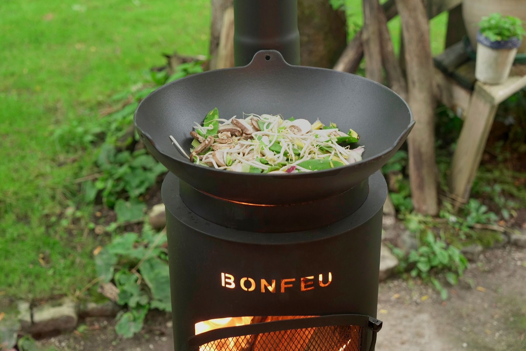 BonFeu BonGiano SP Negro chimenea de jardín