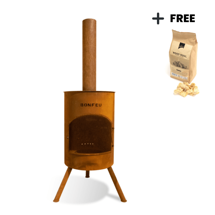 BonFeu BonTon 50 Corten Chimenea exterior