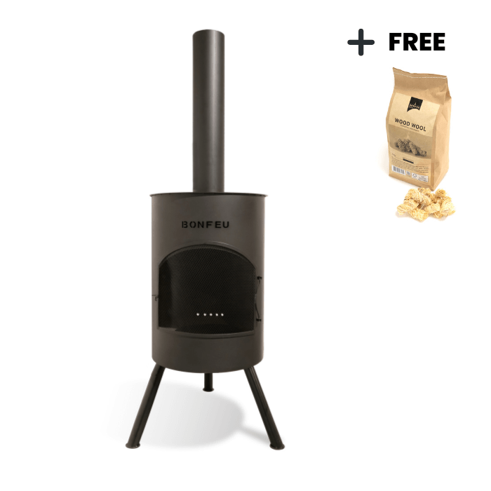 BonFeu BonTon 50 Negro Chimenea Exterior