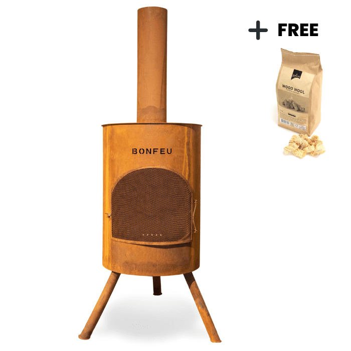 BonFeu BonTon 60 Corten Chimenea exterior