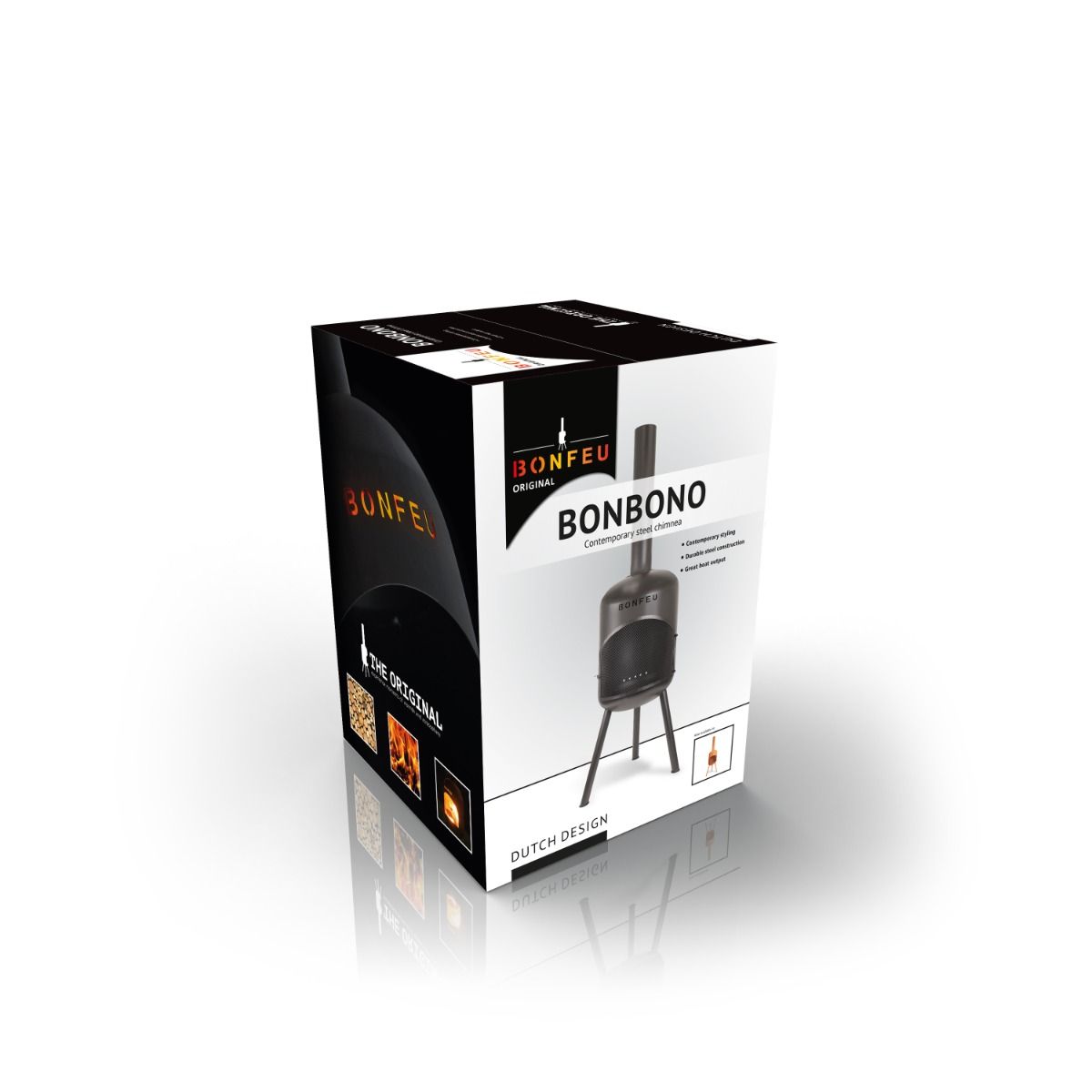 BonFeu BonBono Negro chimenea de jardín BonFeu BonBono Negro chimenea de jardín