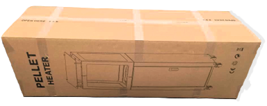 Estufa exterior de pellets negra Green Flame