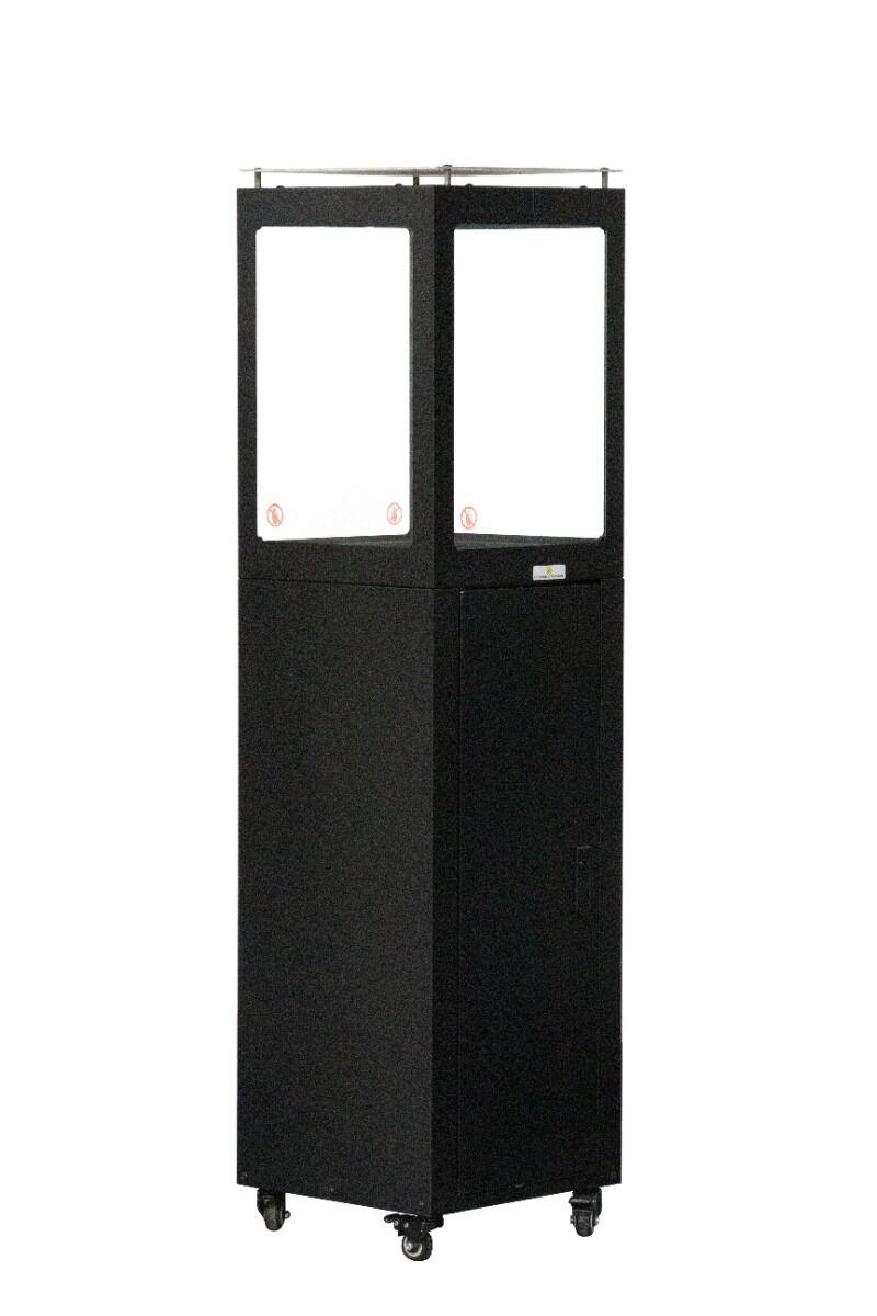 Estufa exterior de pellets negra Green Flame