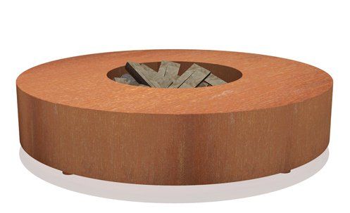 FORNO Mesa de fuego Acero Corten Redondo (Ø125)