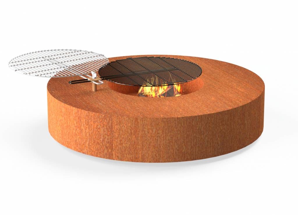FORNO Mesa de fuego Acero Corten Redondo (Ø125)