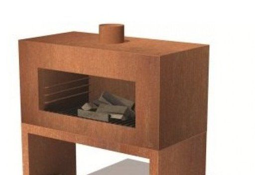 FORNO Chimenea exterior Enok Acero Corten