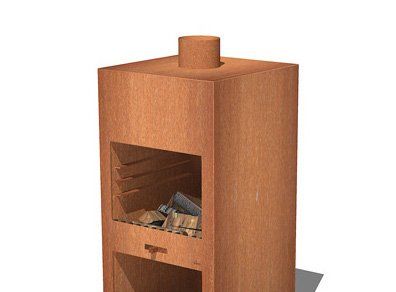 FORNO Chimenea exterior Stig Acero Corten