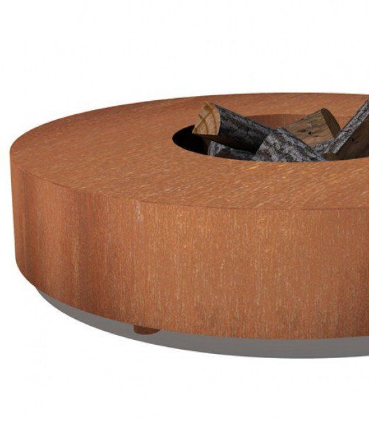 FORNO Mesa de fuego Acero Corten Redondo (Ø125)