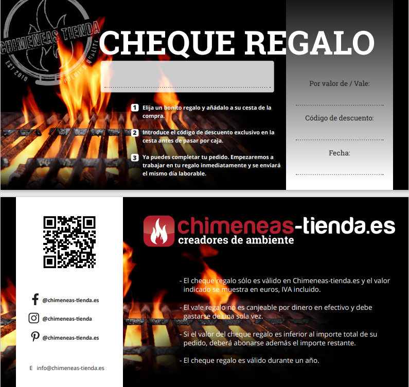 Cheque regalo (todos los importes posibles)