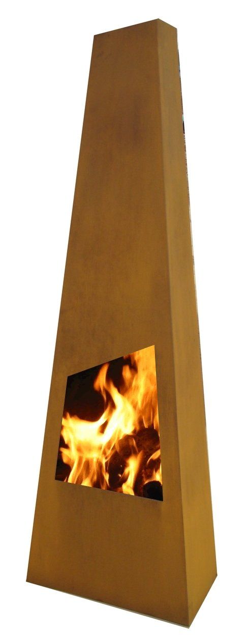 GardenMaxX Chingo XL Corten chimenea exterior