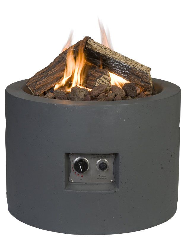 Happy Cocooning Mesa de Fuego Redonda Antracita