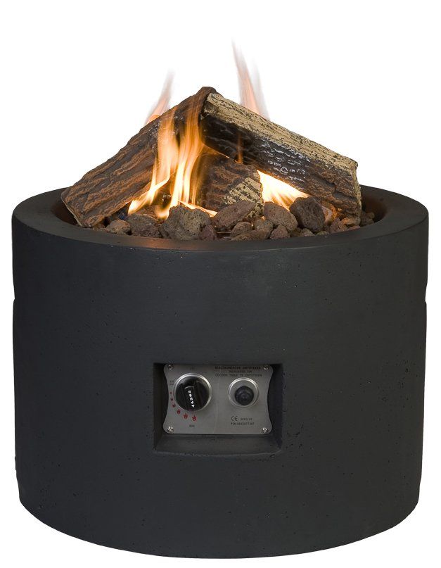 Happy Cocooning Mesa de Fuego Redonda Negra