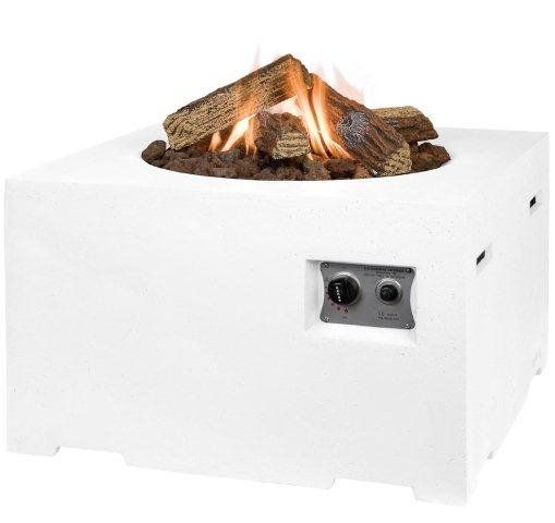 Happy Cocooning Mesa de Fuego Cuadrada Blanca