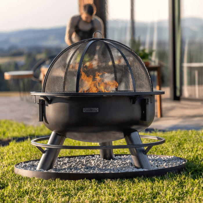 CookKing Cuenco de fuego Base Cuadrado para Piedras Deco