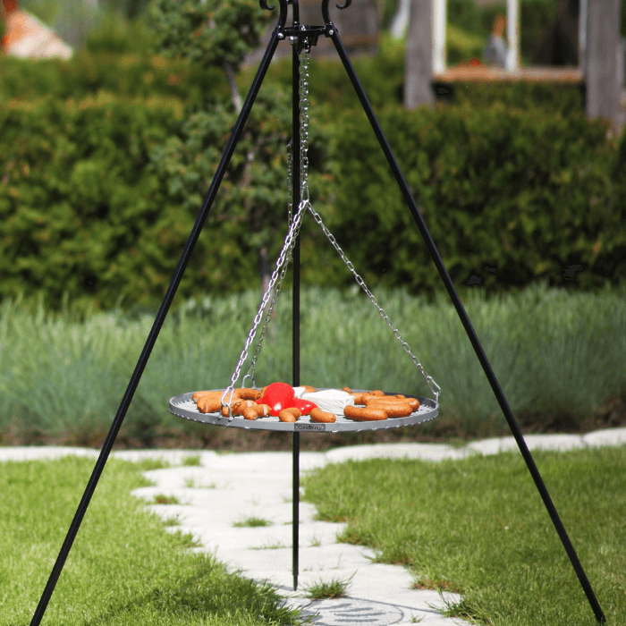 CookKing Parrilla de Acero Inoxidable ø 80 cm