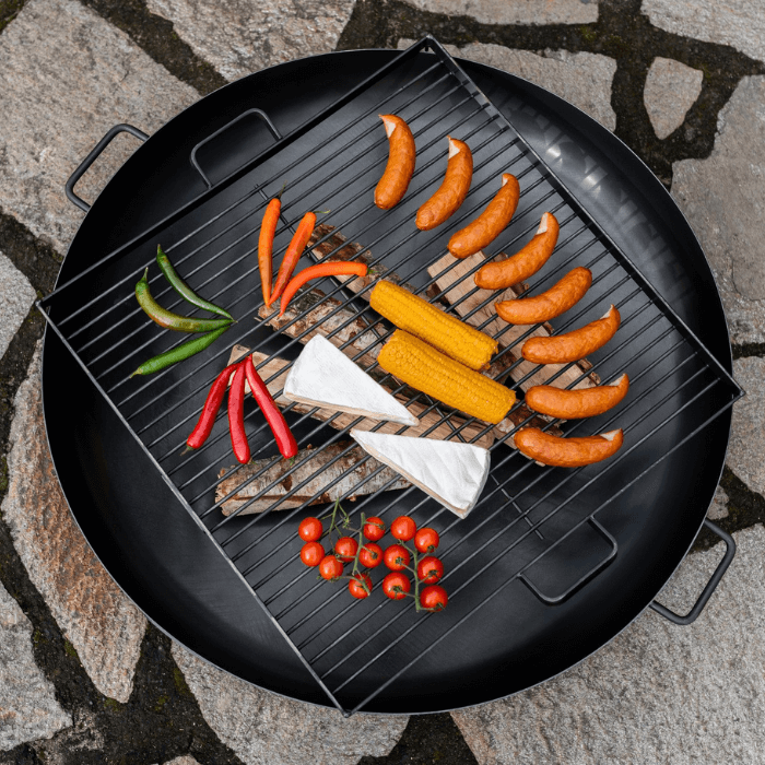 Parrilla de Acero Negro CookKing Cuadrada
