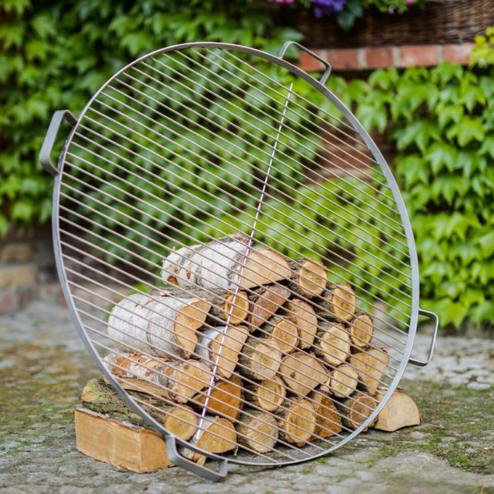 CookKing Rejilla de Acero Inoxidable con 4 Asas ø 70 cm