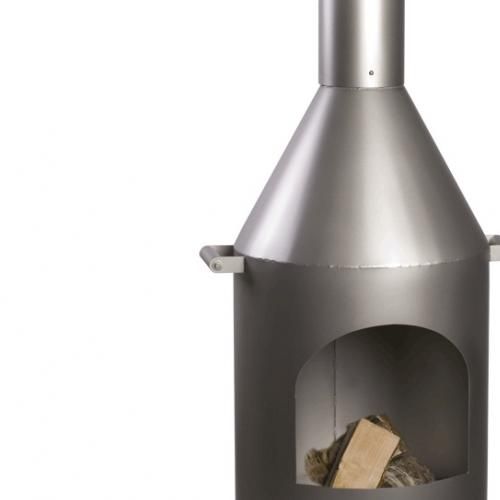 GardenMaxX Cotopaxi Inox chimenea exterior