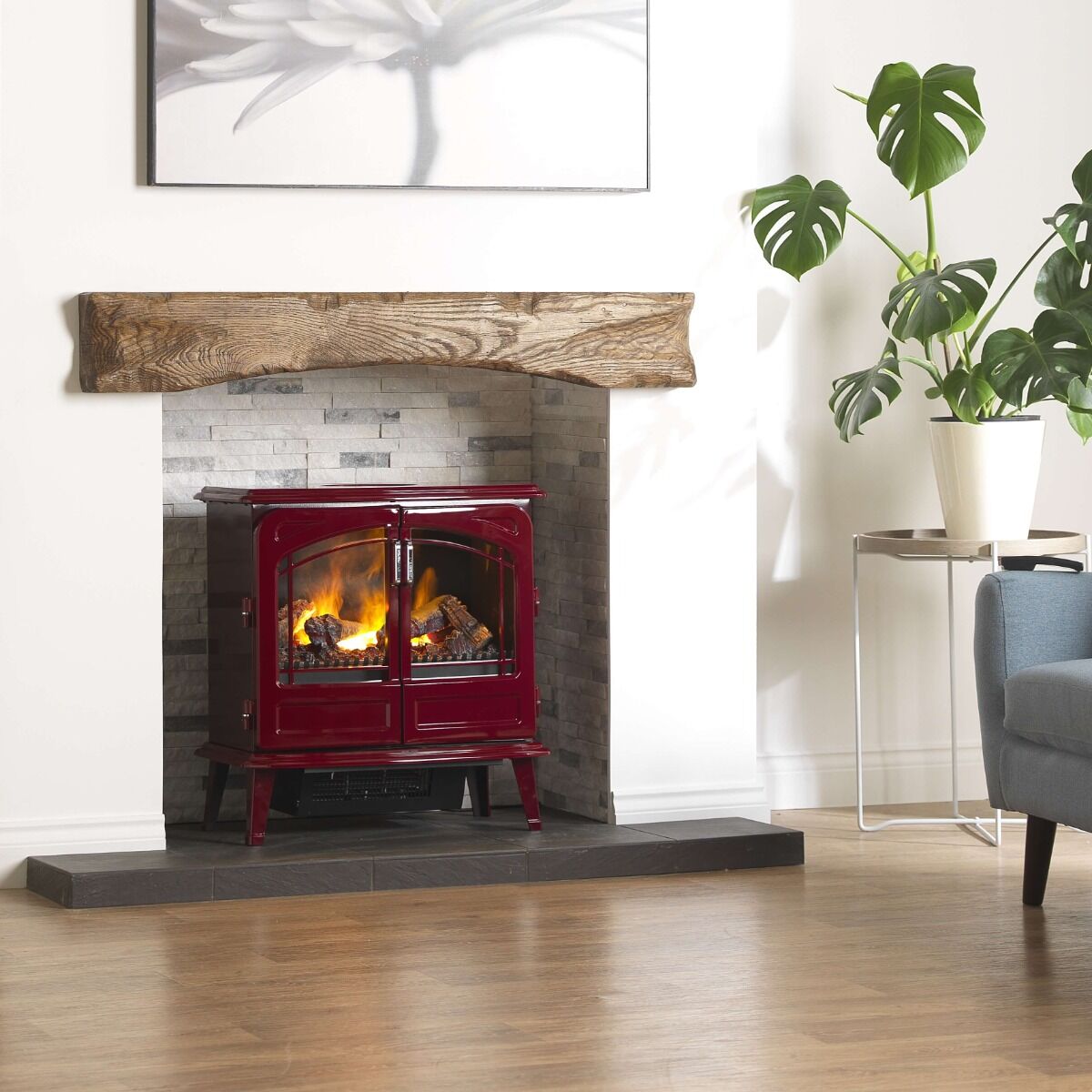 Chimenea eléctrica independiente Grand Rouge Optimyst Dimplex