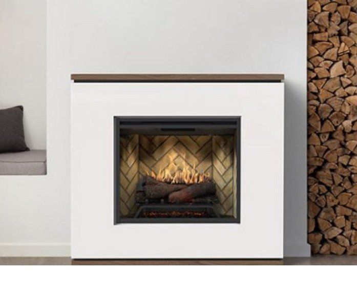 Chimenea eléctrica DIMPLEX Asti blanca