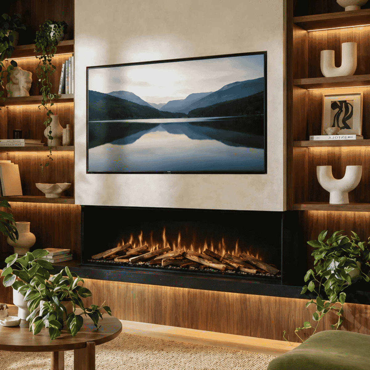 Chimenea eléctrica empotrable Visage 60 Opti-V Dimplex