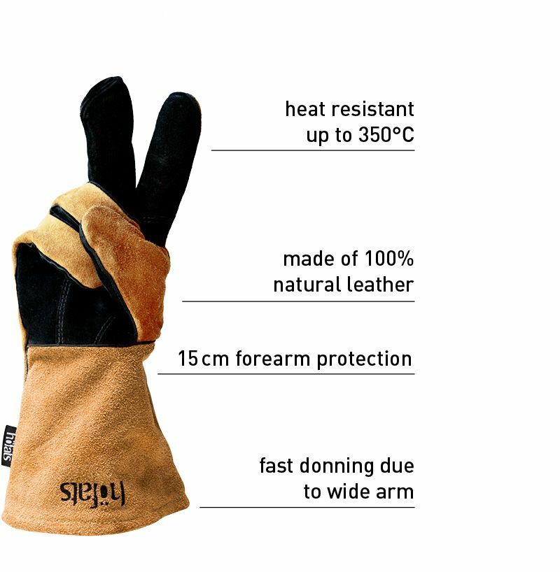 Guantes de protección térmica de cuero höfats