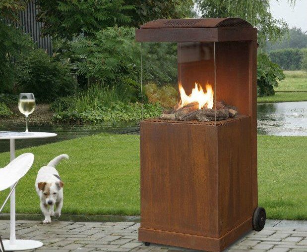 Chimenea de gas Faber The Buzz Acero corten