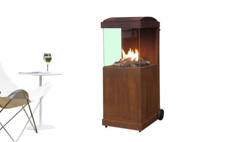 Chimenea de gas Faber The Buzz Acero corten