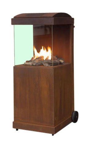 Chimenea de gas Faber The Buzz Acero corten