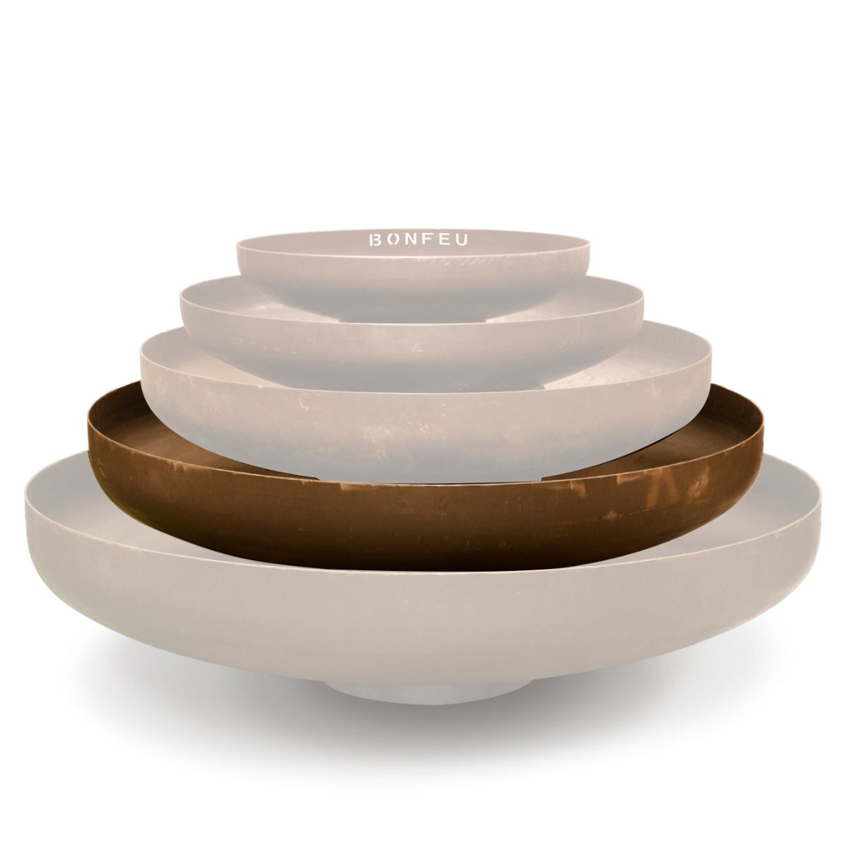 Cuenco de fuego BonFeu Ø 120 cm acero corten
