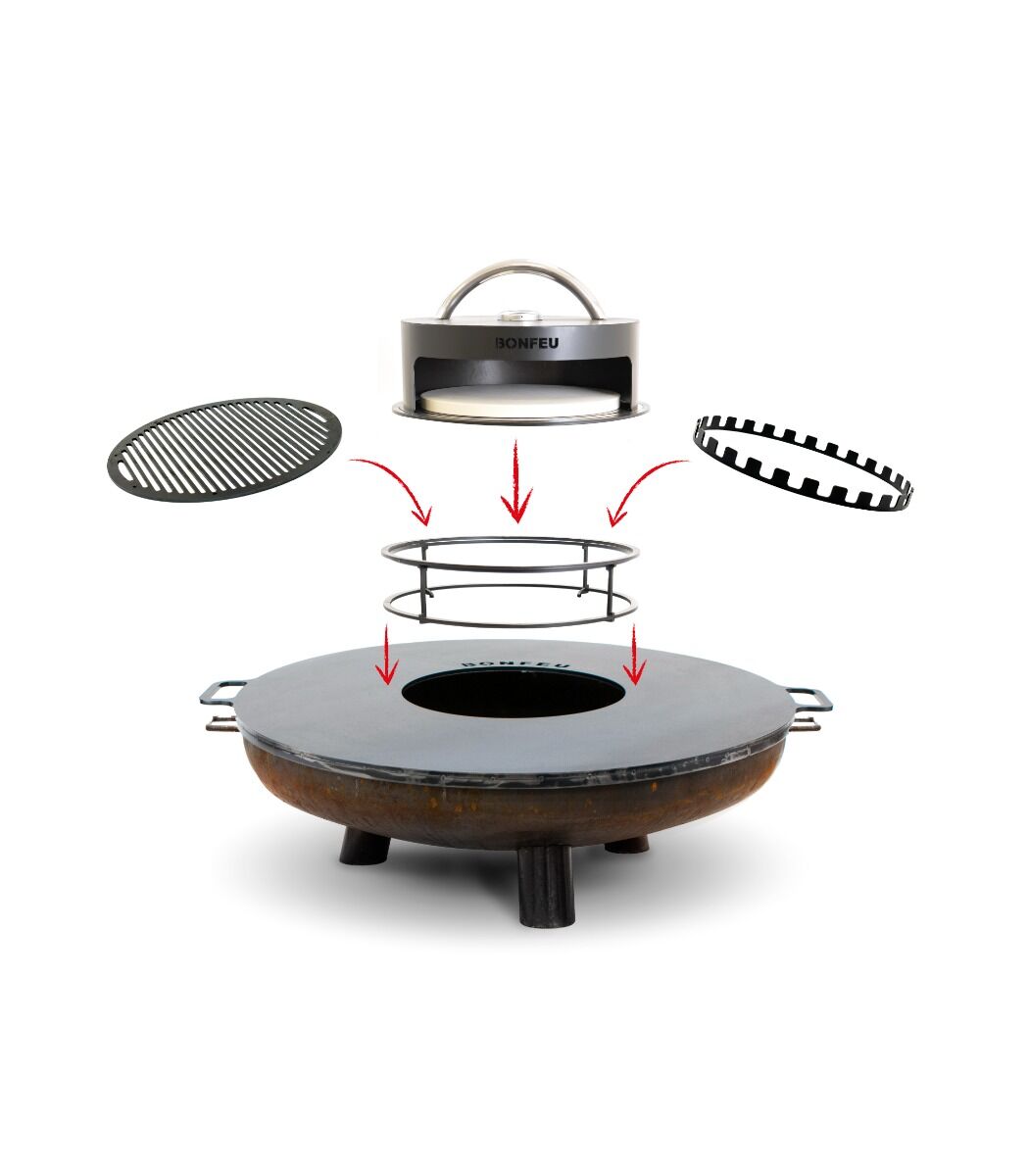 BonFeu Cuenco de Fuego BonBowl Plus acero corten Ø80 cm