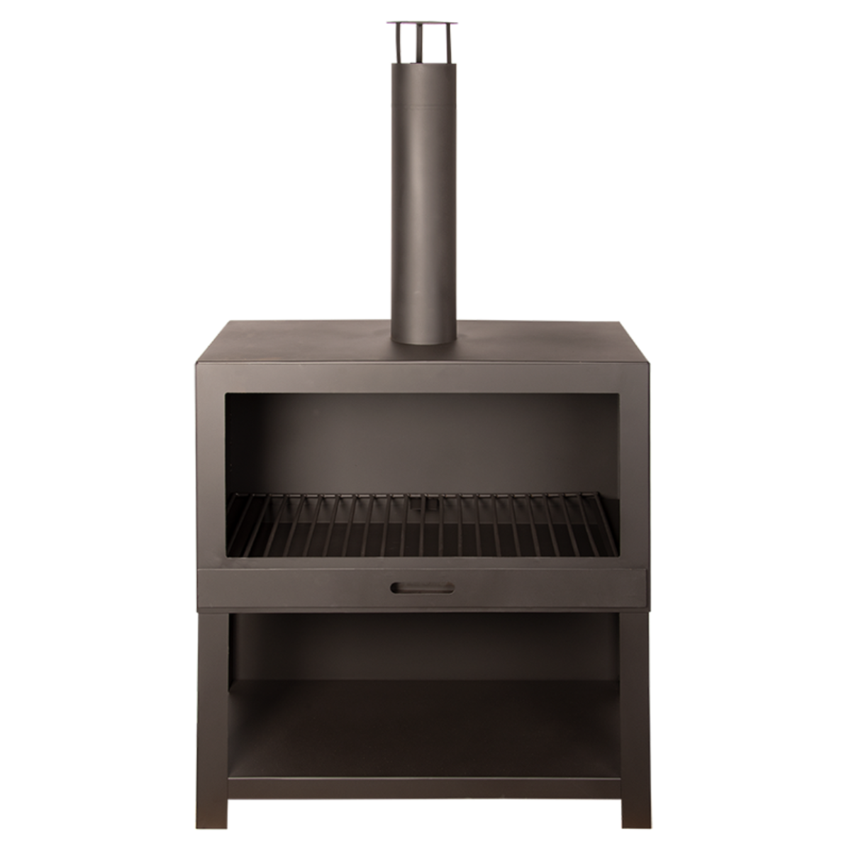 Esschert Chimenea exterior + Leñero Negro L