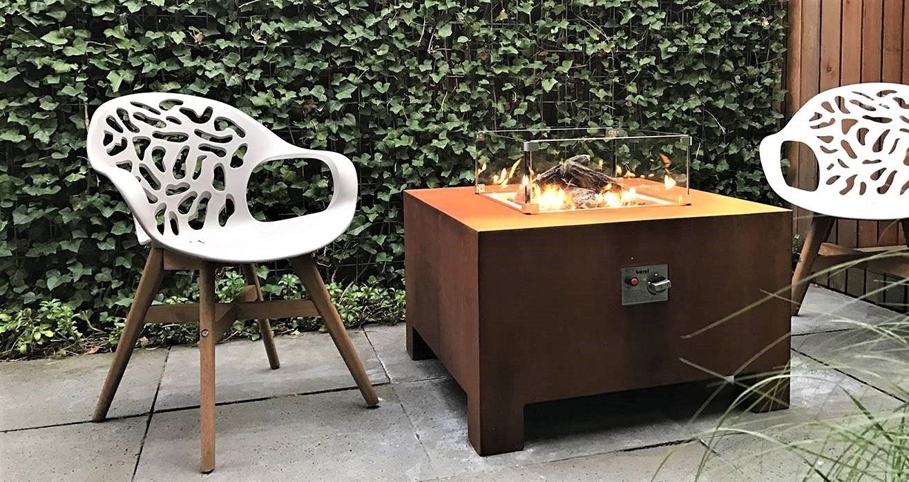 FORNO Mesa de fuego Brann Acero Corten