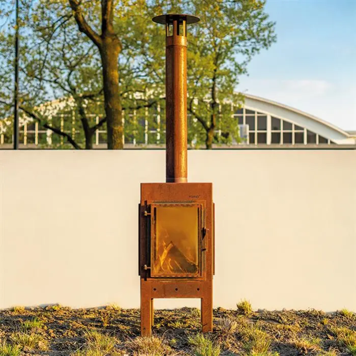 FORNO Chimenea exterior Digna Acero Corten