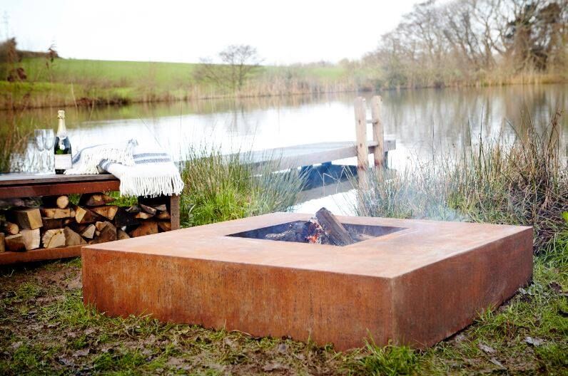 FORNO Mesa de fuego Acero Corten (Ø120)