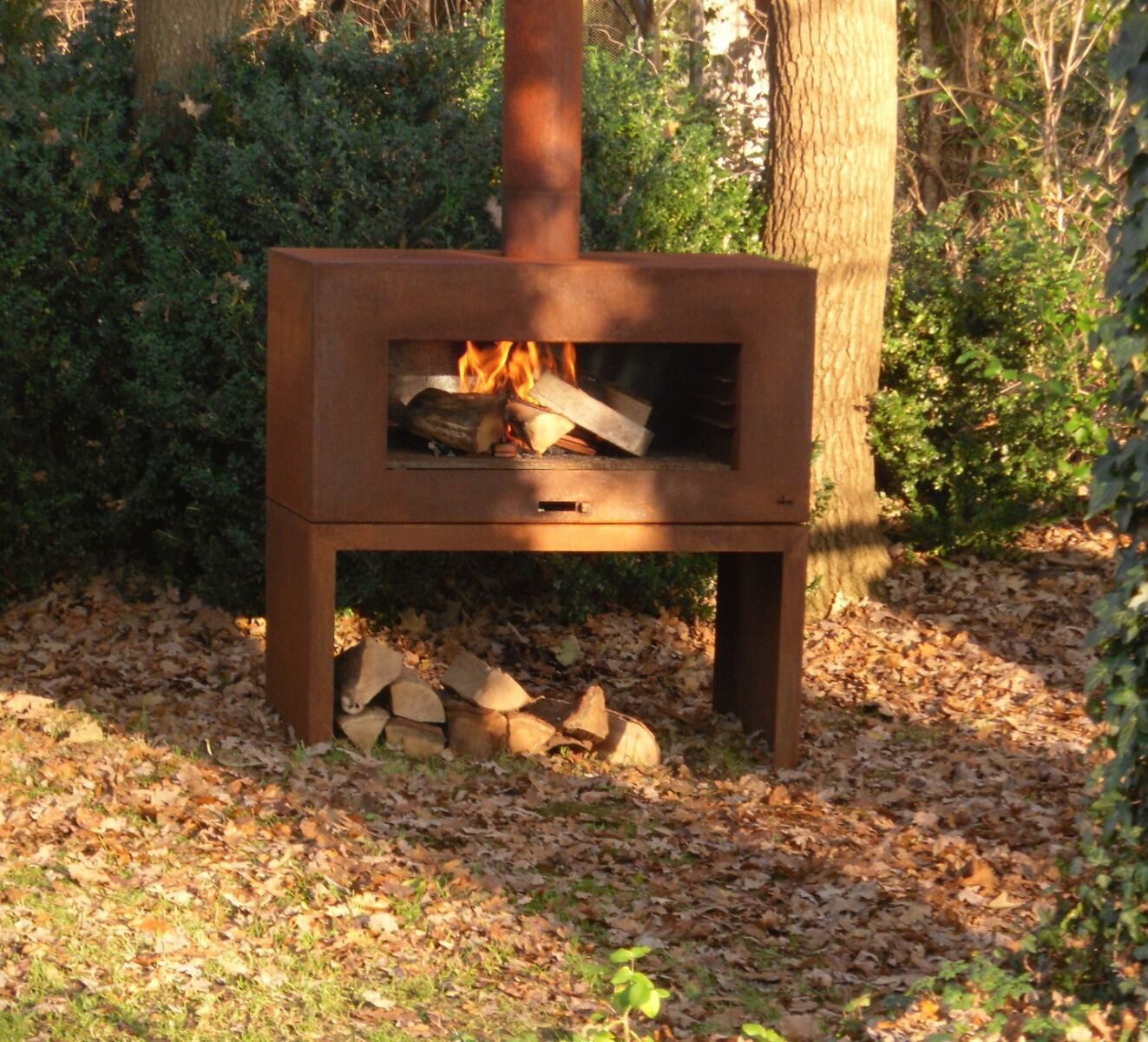 FORNO Chimenea exterior Enok Acero Corten