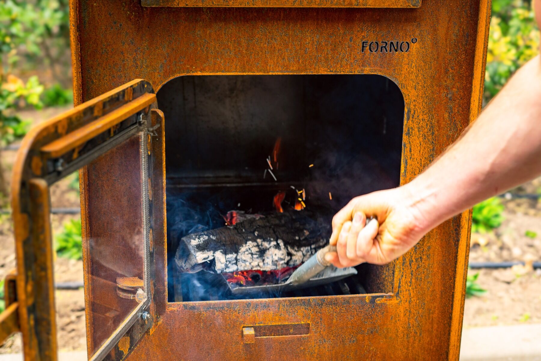 FORNO Chimenea exterior Gap Acero Corten