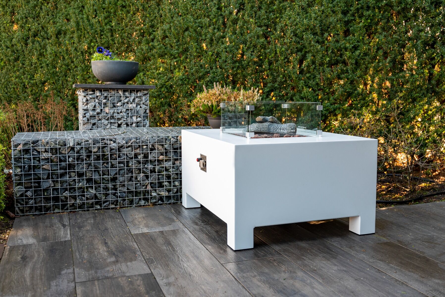 FORNO Mesa de fuego Brann Aluminio Blanco