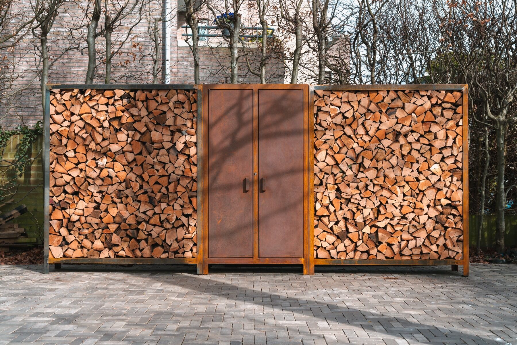 FORNO Almacén de madera Acero Corten (7 dms.)