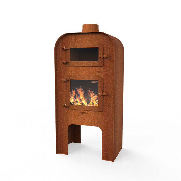 FORNO Chimenea exterior Gap Acero Corten