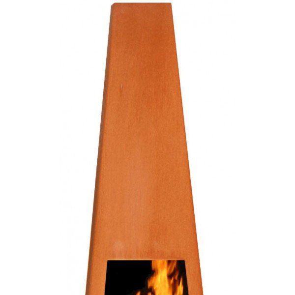 GardenMaxX Vilos XL Corten chimenea exterior