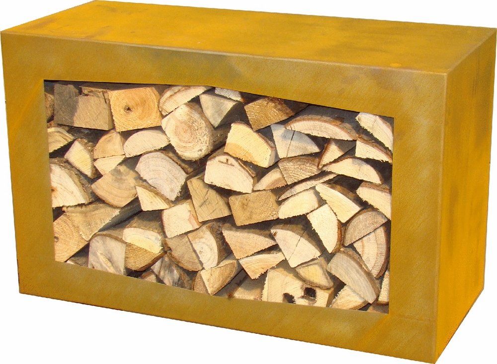 GardenMaxX Woodbox Corten Almacenamiento de madera