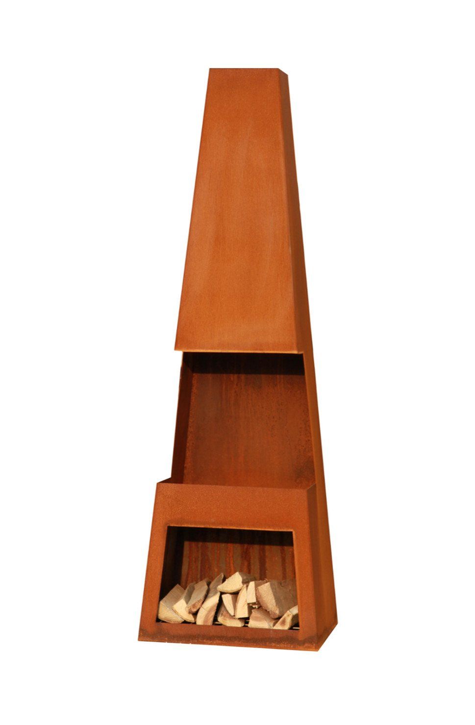 GardenMaxX Pular Corten chimenea exterior