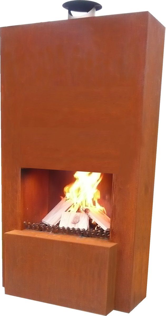 GardenMaxX Pinacate Corten chimenea exterior