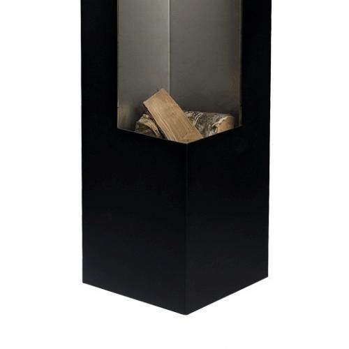 GardenMaxX Tacora negro chimenea exterior
