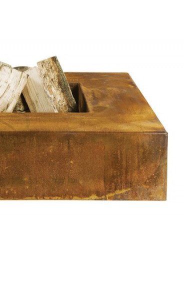 GardenMaxX cuenco de fuego Rima Corten 80 x 80 cm