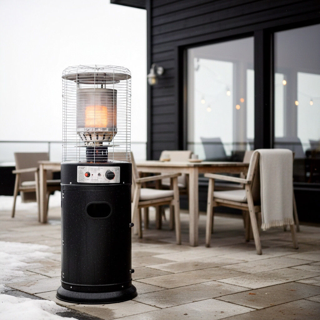 Estufa de gas exterior Salong negra 30 mbar HEAT